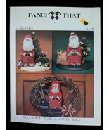 Fanci That Red White Blue and Santa Too Cross Stitch Pattern #33 Vintage... - $9.49