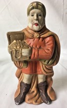 Vintage Christmas Nativity Standing King Wiseman Ceramic Replacement Figurine - £13.54 GBP