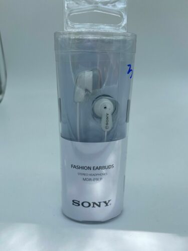 Sony MDR-E9LP White In-Ear Stereo Audio Fashion Earbuds Earphones Headph... - $6.64