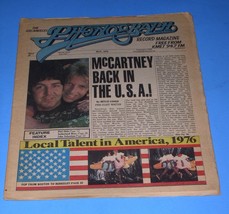 Paul McCartney Phonograph Record Magazine Vintage 1976 - $34.99