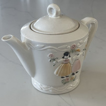 Porcelain Vitreous China Tea / Coffee Pot with Lid Vintage Retro MCM - £23.09 GBP