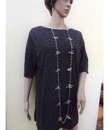 Natural unpolished rock crystal necklace and earrings set.  - $1,142.18 MXN