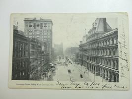 1906 Government Square Cincinnati OH Antique Postcard - £3.90 GBP
