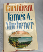 Carribean a Novel by James A Michener 1st edition Hard Cover with Dust Jacket - £11.36 GBP