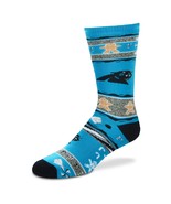 NFL Carolina Panthers Ugly Christmas Sweater Unisex Crew Cut Socks - Medium - £8.73 GBP