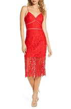 Bardot Roxy Lace Dress Red Size XS $129 - £44.36 GBP