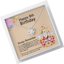 Message Card Jewelry, Handmade Necklace - Jewelry Happy 8th - £102.19 GBP