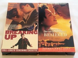 Breaking Up (VHS, Promo) Russell Crowe, Salma Hayek &amp; Besieged (VHS, Screener)  - £6.64 GBP