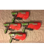 Lot of 4 Nerf Vortex Gun Vigilon Soft Disc Blasters - £51.91 GBP