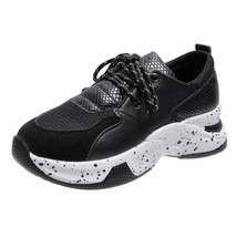 Women&#39;s Fashion Platform Lace-up Casual Sneakers - $34.63