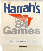 Harrah&#39;s, 1984 Games, Match Book Matches Matchbook - £9.36 GBP
