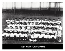 1954 New York Giants 8X10 Team Photo Baseball Picture Ny Mlb - £3.88 GBP