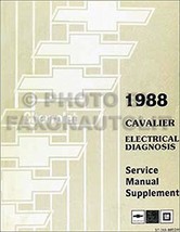 1988 Chevy Cavalier Electrical Diagnosis Manual Original [Paperback] Chevrolet - £16.40 GBP