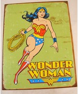 Wonder Woman Retro Tin Superhero Sign -  Kids Bedroom - Man Cave - £5.60 GBP