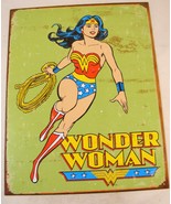 Wonder Woman Retro Tin Superhero Sign -  Kids Bedroom - Man Cave - $9.76 CAD