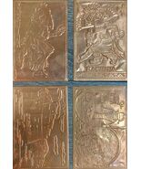 Lot of 4 different Kopper Kard copper post cards Native American themed. T9 - $23.71