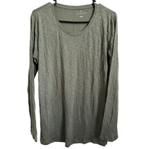 NEW Caslon Women&#39;s Tee Shirt XL Extra Large Olive Green Casual Athleisure Cotton - £7.54 GBP