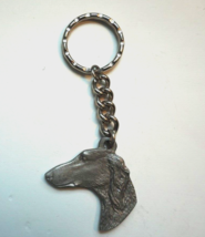 Vintage Rawcliffe Pewter I Love My Saluki Dog Keychain 1983 - $228.62 MXN