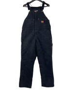 Walls Blizzard Pruf Bib Overalls Men XL Black Insulated Canvas Outdoor W... - £28.39 GBP