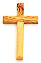 Olive Wood Cross Made in Bethlehem Jerusalem (Size L/10 x W/6 cm) - $3.82