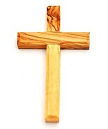 Olive Wood Cross Made in Bethlehem Jerusalem (Size L/10 x W/6 cm) - £3.00 GBP