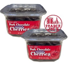 TRADER JOE&#39;S DARK CHOCOLATE COVERED CHERRIES 12 OZ Each - KOSHER - $18.69