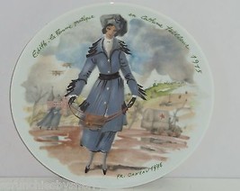 D&#39;Arceau Limoges Woman Century Edith Practical 1915 Fashion Collector Plate - £39.27 GBP