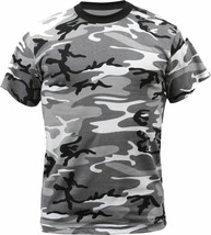 New 3XL Short Sleeve Tshirt CITY CAMO Camouflage Gray Tee Shirt Rothco 6797 - $11.99