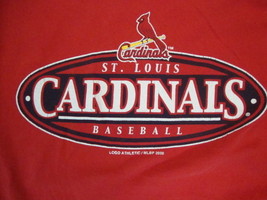 Vintage MLB St. Louis Cardinals Baseball Logo Athletic Red T Shirt Size M - £14.55 GBP