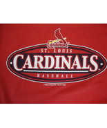 Vintage MLB St. Louis Cardinals Baseball Logo Athletic Red T Shirt Size M - £14.29 GBP