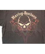 Harley Davidson Motorcycles Skulls Yankey Bristol Black Cotton T Shirt S... - £19.18 GBP