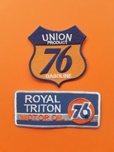 ROYAL TRITON 76 MOTOR OIL FUEL MOTORSPORT RACING RALLY EMBROIDERED PATCH... - $6.99