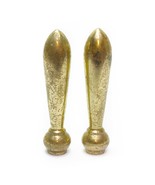 Vintage Pair Solid Brass Garniture Post Decoration or Screw Handle - £19.76 GBP