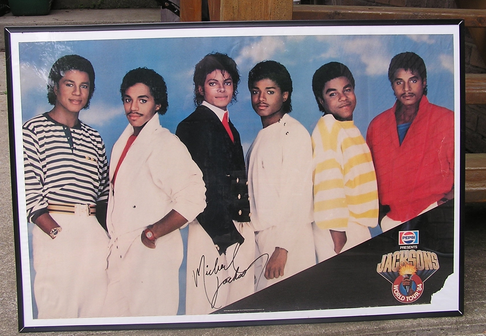 Michael Jackson 1984 World Tour Autographed Large 34*22 Inch Vintage Pos... - $3,450.00