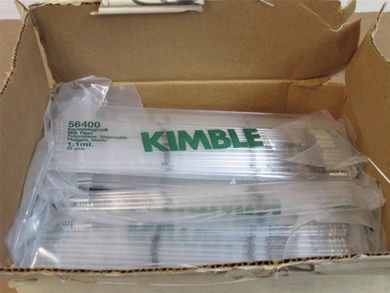 650 Kimble 53384-192  Model 56400 Disposable Sterile/Plugged Milk Pipets 1.1 mL - $144.33