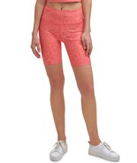 Calvin Klein Womens Activewear Printed Bike Shorts,Logo Line Radiance,Large - £37.11 GBP