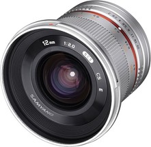 Samyang Sy12M-Fx-Sil 12Mm F2.0 Ultra Wide Angle Lens For Fujifilm, Silver - £243.01 GBP