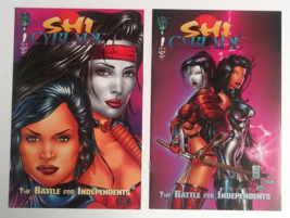 Shi Cyblade #1 &amp; #1 Variant Battle for Independents Comic Lot 1995 NM (2... - £31.26 GBP