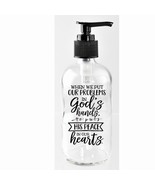 8 oz Clear Glass Soap Dispenser with Verse - $43.55