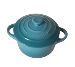 Le Creuset Stoneware Mini Round Cocotte, 8 oz., Caribbean - £21.76 GBP