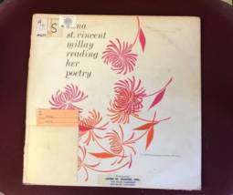 1961 Edna St Vincent Millay Reading Poetry Camden Maine Caedmon Record Poem Vtg - £23.42 GBP