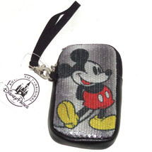 Disney Parks Mickey Mouse Sequin Smartphone Case Wrist Strap New - £27.93 GBP