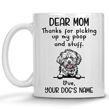 Personalized Lhasa Apso Coffee Mug, Custom Dog Name, Customized Gifts For Dog Mo - $14.95