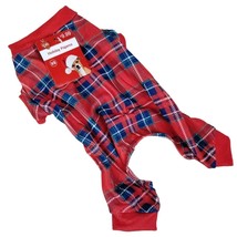 Pet Central Dog XS 8 inch Red Tartan Plaid Pajamas - $8.56