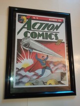 Superman Poster #10 FRAMED Action Comics #19 (1939) Joe Shuster Supes Co-Creator - £59.42 GBP