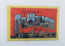 Souvenir of Scenes of Fort Worth The Gateway to West Texas Folder of Postcards - £10.19 GBP