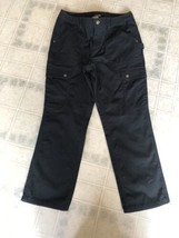 Duluth Trading Co SZ 10 x 31 Womens Stretch Cotton Black Flex Work Denim Jeans - £20.67 GBP