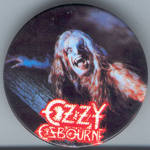 Ozzy Osbourne 1982 Button Pin Black Sabbath Rage Moon Vintage Great Condition - £2.17 GBP