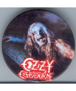 OZZY OSBOURNE 1982 Button Pin BLACK SABBATH RAGE MOON VINTAGE GREAT COND... - $2.77