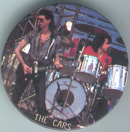 THE CARS 1982 Vintage Metal Button Ric Ocasek David Robinson Pin VG cond... - $2.95